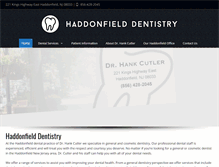 Tablet Screenshot of haddonfielddentistry.com